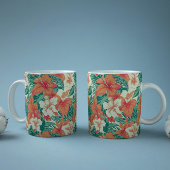 Mug Flore tropicale hawaïenne motif