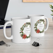 Mug Flore verdure Famille Noël personnalisé