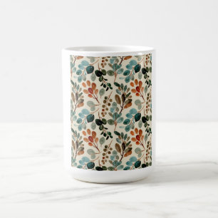 Mug Flore verte Fleur de Voyage Moderne Louveur de caf