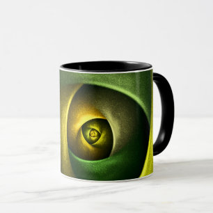 Mug Flore verte Florale moderne Art Abstrait Motif #23