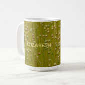 Mug Flore verte multicolore personnalisée (Devant gauche)