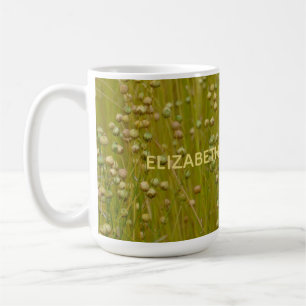 Mug Flore verte multicolore personnalisée