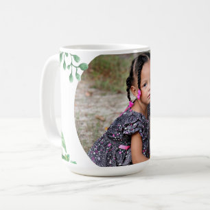 Mug Flore verte personnalisée 1 image