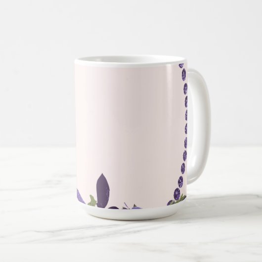 Mug Flore violette (Devant droit)