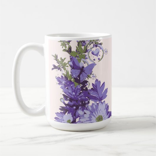 Mug Flore violette (Gauche)