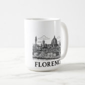 Mug Florence Cityscape - Duomo Cathedral Line Art (Devant droit)