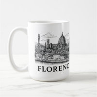 Florence Cityscape - Duomo Cathedral Line Art
