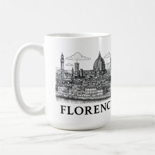 Mug Florence Cityscape - Duomo Cathedral Line Art