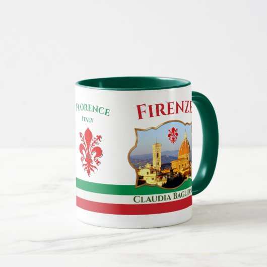 Mug Florence, Italie - Père Noël Maria del Fiore (Devant droit)