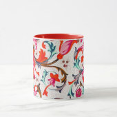 MUG FLORENTINE RENAISSANCE ROUGE FLEURS, FLEURS (Centre)