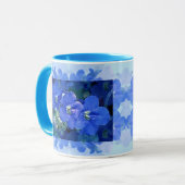 Mug "Flores Azuis" (fleurs bleues) (Devant gauche)
