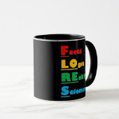Mug FLORES D'Équipe - Faits, Logique, Réalité, Science (Devant droit)