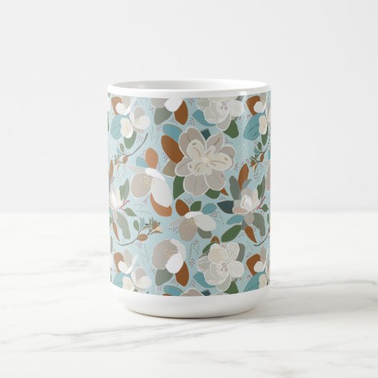 Mug Flores d'hiver gris bleu (Centre)