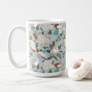 Mug Flores d'hiver gris bleu