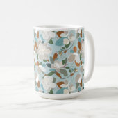 Mug Flores d'hiver gris bleu (Devant droit)