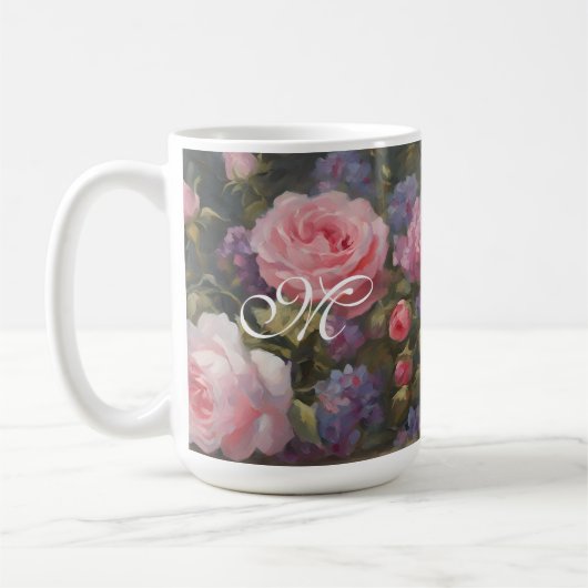 Mug Flores Vintages romantiques (Gauche)