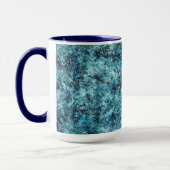 Mug Floresta azul sob nevasca ou vidro trincado (Gauche)