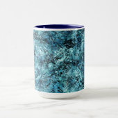 Mug Floresta azul sob nevasca ou vidro trincado (Centre)