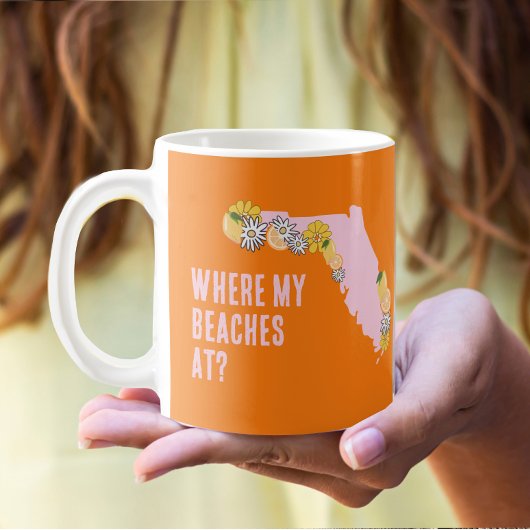 Mug Florida Où Mes Plages Personnalisé 