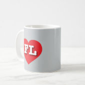 Mug Florida Red Heart - J'aime FL (Devant gauche)