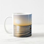 Mug Floride Arbre de palmier à lattes coucher de solei (Gauche)