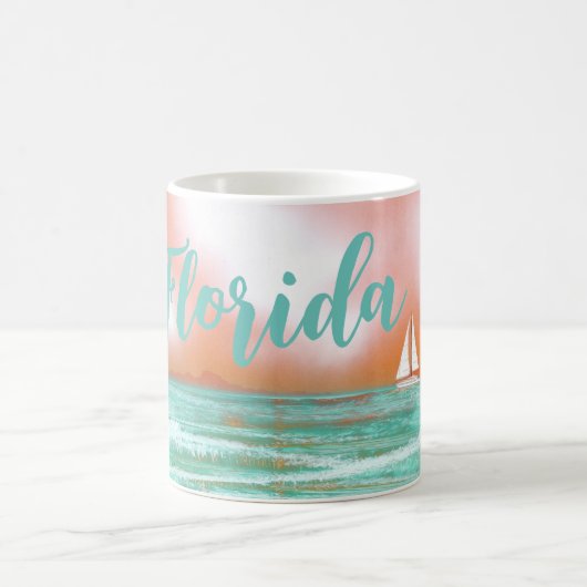 Mug Floride Bateau à voile (Centre)