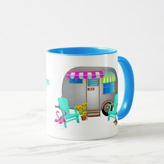 Mug Floride Campers Personnalisé Travel Trailer Image (Devant droit)