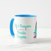 Mug Floride Campers Personnalisé Travel Trailer Image (Devant gauche)