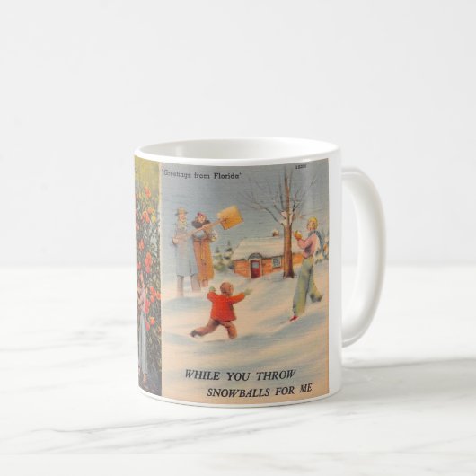Mug Floride en hiver (Devant droit)