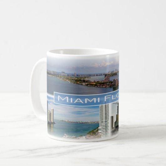 Mug Floride États-Unis - Miami - (Devant gauche)
