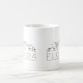 Mug Floride | Ligne Skyline Stylisée Ville (Centre)