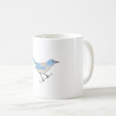 Mug Floride Scrub Jay aquarelle espèces d'oiseaux (Devant droit)