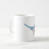 Mug Floride Scrub Jay aquarelle espèces d'oiseaux (Devant gauche)
