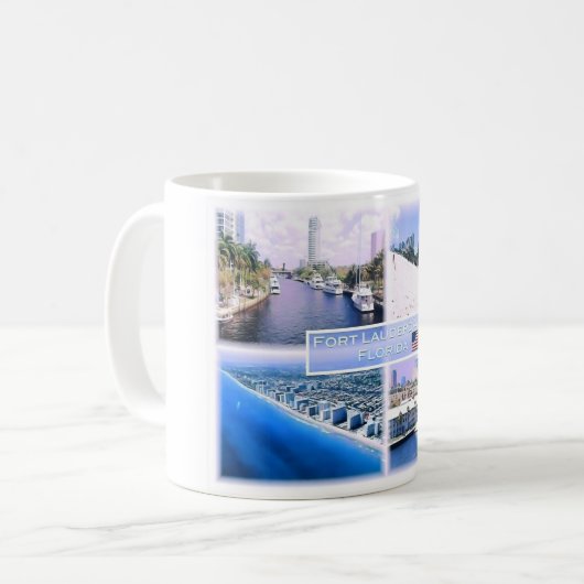 Mug Floride - Usa - Mosaïque - (Devant gauche)