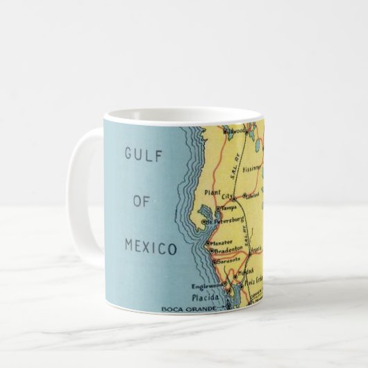 Mug Floride vintage golfe du Mexique (Devant gauche)