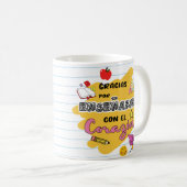 Mug Flork Taza Maestra - Con el Corazon! (Devant droit)