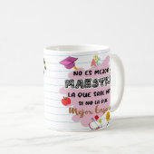 Mug Flork Taza Maestra - El mejor! (Devant droit)