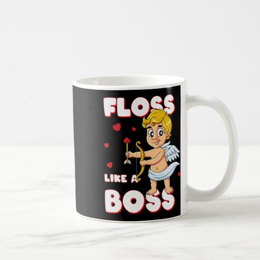 Mug Floss Like A Boss Cupid Valentines Day Boys Girls (Droite)
