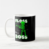 Mug Floss Like A Boss Skeleton Halloween Boys Girls Ki (Gauche)