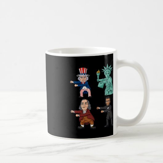 Mug Floss Like Boss Uncle Sam Ben Franklin Liberty 4 (Droite)