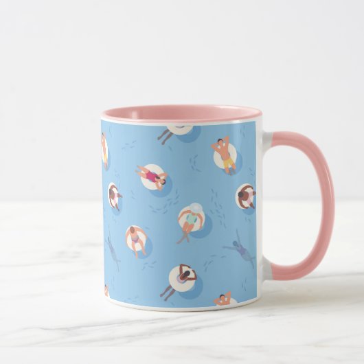 Mug Flottant dans le Motif de la rivière Lazy (Droite)