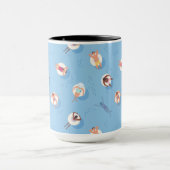 Mug Flottant dans le Motif de la rivière Lazy (Centre)