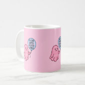 Mug Flotte avec de bonnes vibes joli design boo mignon (Devant gauche)