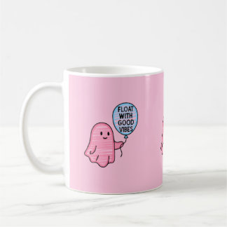 Mug Flotte avec de bonnes vibes joli design boo mignon
