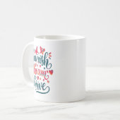Mug Flourish Dream Thrive Motivational  (Devant gauche)
