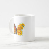Mug Flower Butterfly with Yellow California Poppy (Devant gauche)