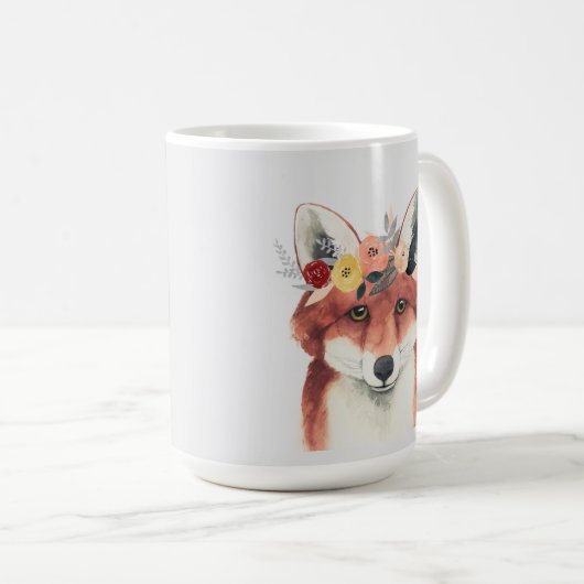 Mug Flower Crown Forester Fox (Devant droit)