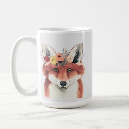 Mug Flower Crown Forester Fox (Gauche)