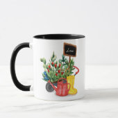 Mug Flower love tulips arrosage canettes en caoutchouc (Gauche)