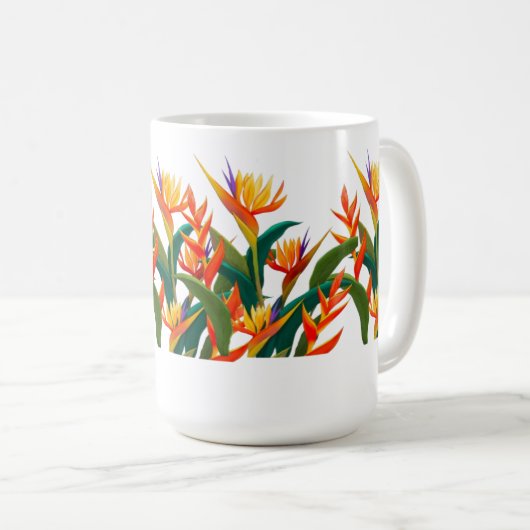 Mug Flower mut rouge vert (Devant droit)